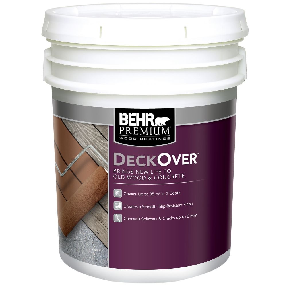 Behr Premium DECKOVER, Deep Base, 17.1 L The Home Depot