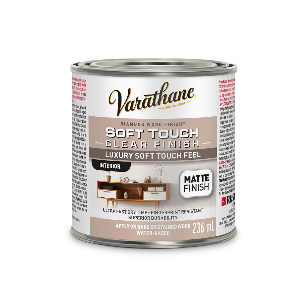 Varathane Diamond Softtouch Matte Clear Finish 236ml The Home Depot
