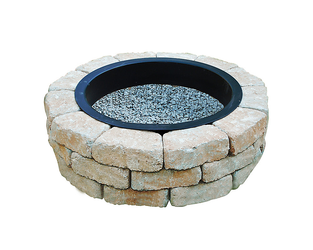 Oldcastle Earth Blend Outdoor Stone Fire Pit Kit | The ...