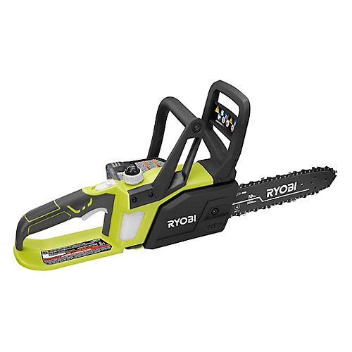 RYOBI ONE  10 in. 18-Volt Lithium  Cordless Chainsaw | The Home ...