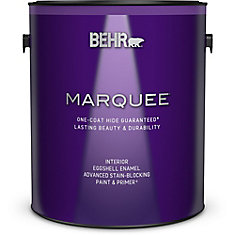 Marquee 3.7 L Ultra Pure White Eggshell Enamel Interior Paint with Primer
