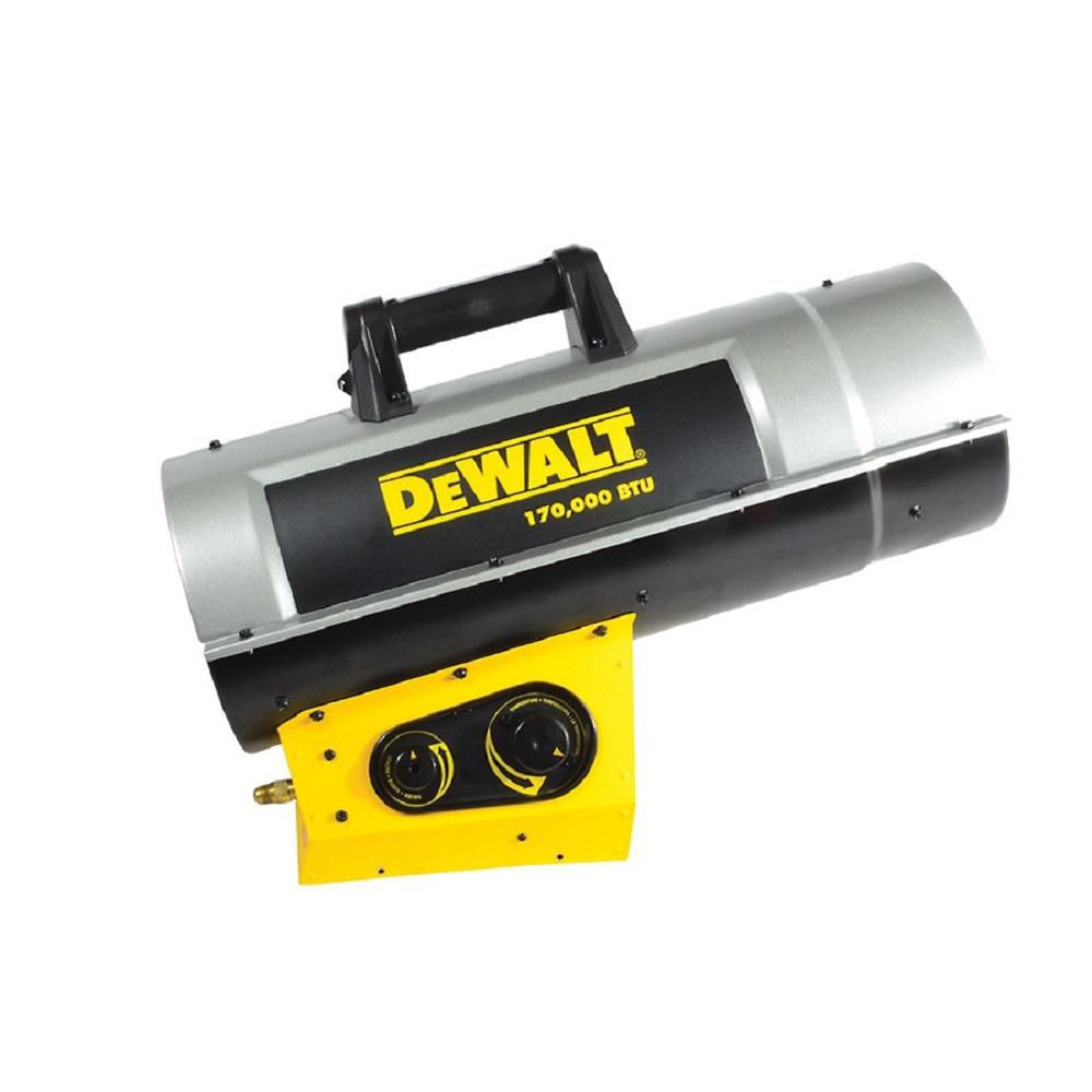 DEWALT Forced Air Propane Heater 170,000 Btu F340730 | The Home Depot ...