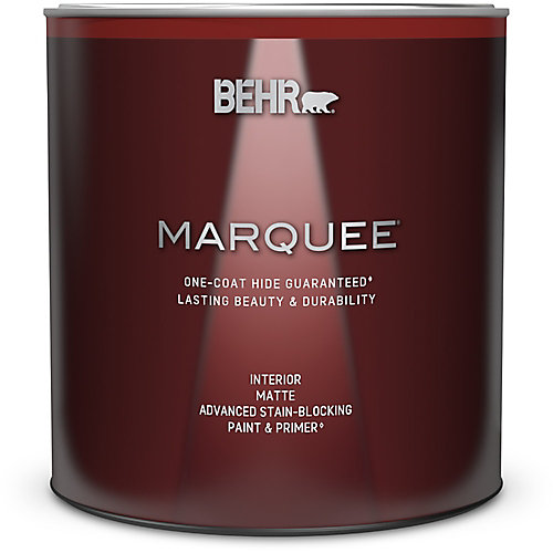 Behr Marquee Marquee® 939 mL Ultra Pure White Matte Interior Paint ...