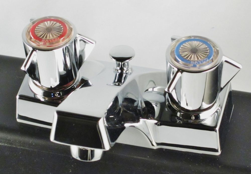 Sayco 4inch Centreset 2Handle Bathroom Faucet with PopUp Canopy