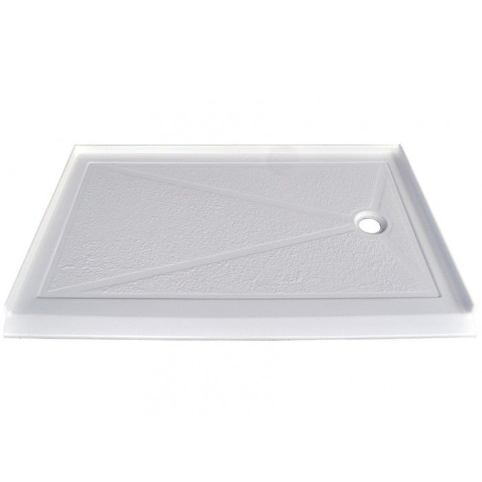 AcriTec Single Threshold RetroFit Shower Base with Left Hand Drain 60 Inch x 32 Inch The