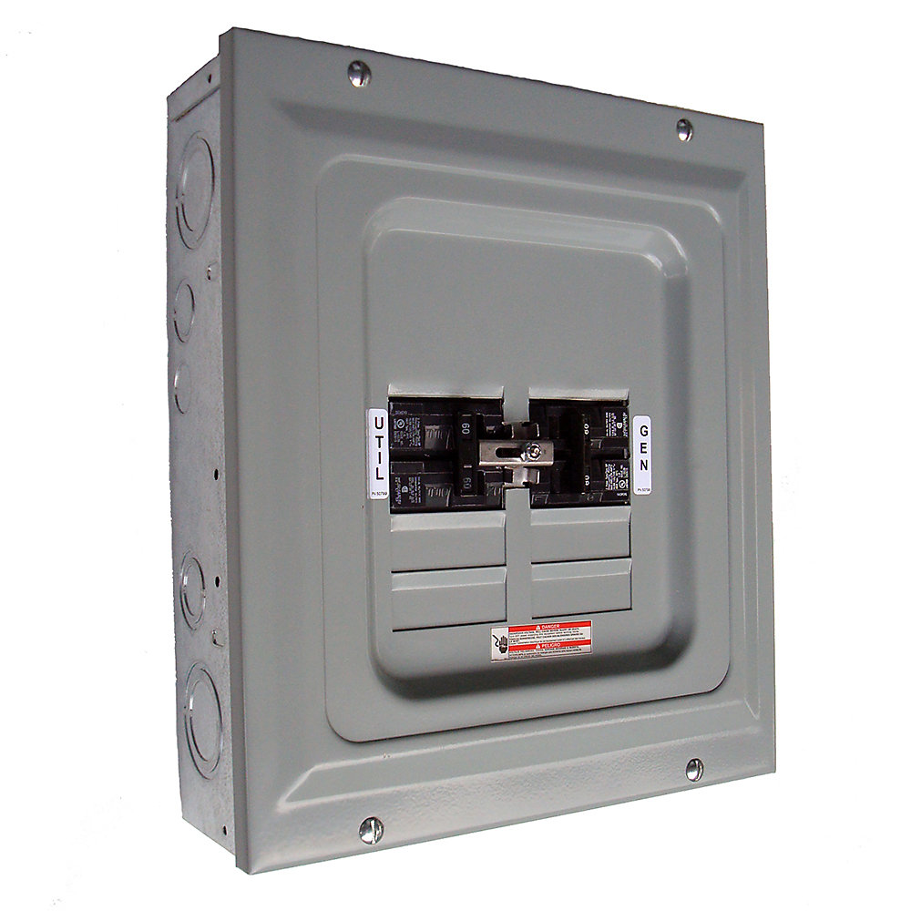 Generac Commutateur/converteur manuel de charge unique, 60 A, 2 500 W Home Depot Canada Generac Commutateur/converteur manuel de charge unique, 60 A, 2 500 W Home Depot Canada
