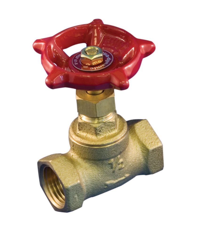 Aqua-Dynamic Stop Valve 1/2 Inch Brass Threaded Lead Free ...