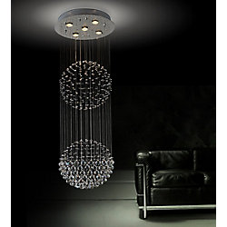 Double Sphere 24 Inch Flushmount