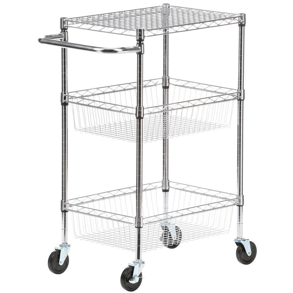 HDX Mobile Cart With Casters The Home Depot Canada