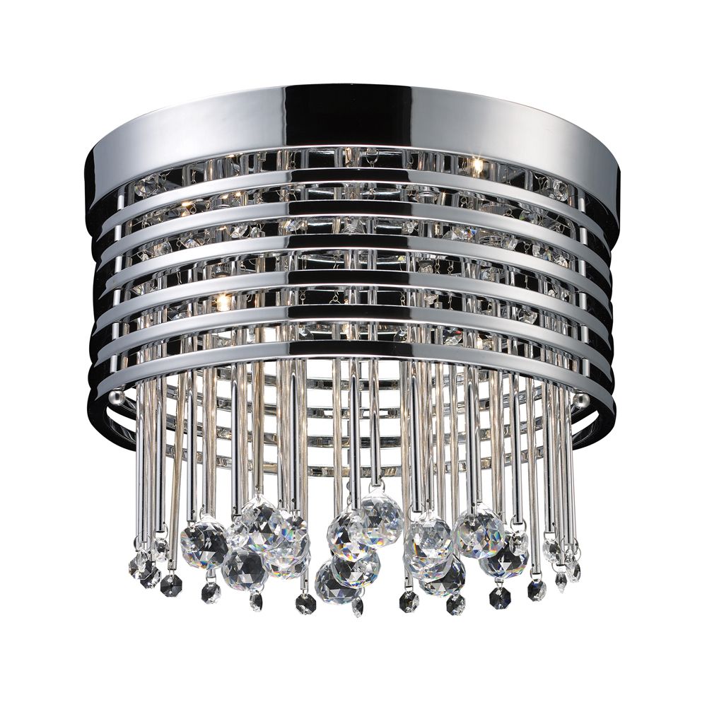 Titan Lighting 5 Light Ceiling Mount Polished Chrome Flush Mount The Home Depot Canada