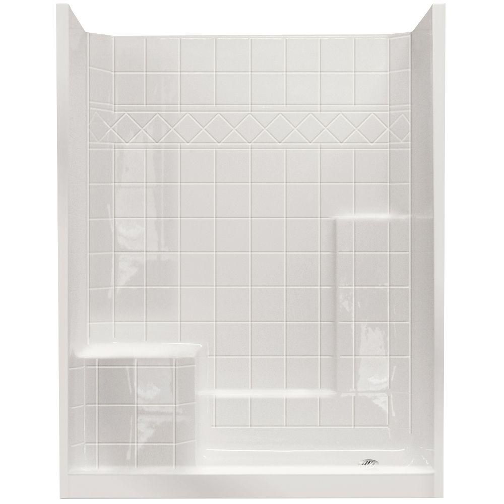 Ella Standard 32 Inch x 60 Inch x 77 Inch 3 Piece Shower