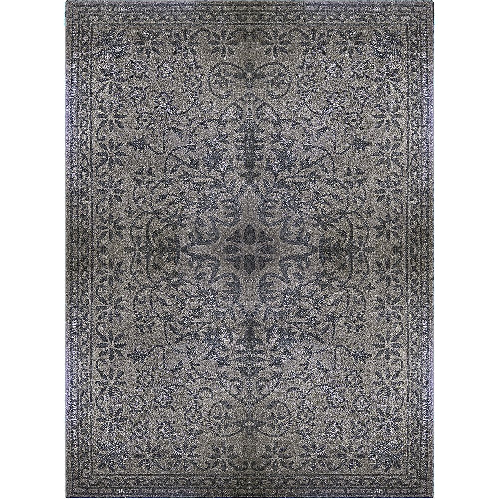 Lanart Rug Vintage Grey 5 ft. x 8 ft. Indoor Transitional Rectangular Area Rug The Home Depot