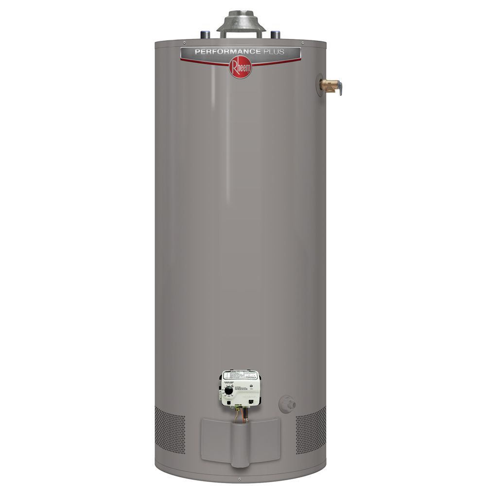 Rheem Performance Plus 40 Gal Gas Water Heater with 9 Year Warranty