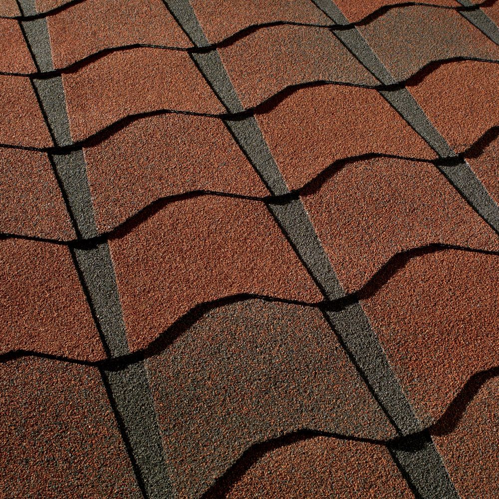 Gaf Monaco Valencia Sunset Lifetime Designer Shingles | The Home Depot