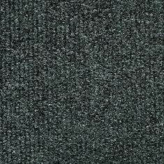18-inch x 18-inch Gunmetal Ribbed Carpet Tile (36 sq. ft. / case)