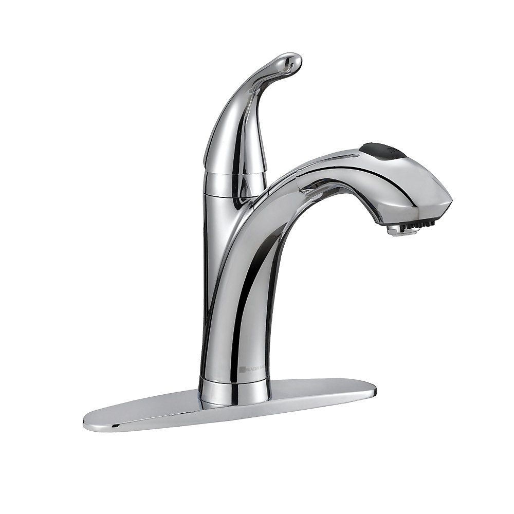 Keelia Single Handle Pull Out Kitchen Faucet In Chrome Finish