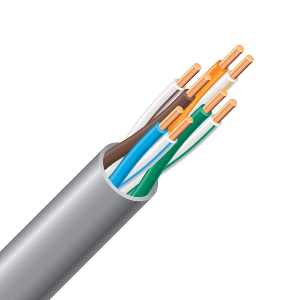 CAT 5e Electrical Riser Cable - 24/4 Grey 300m