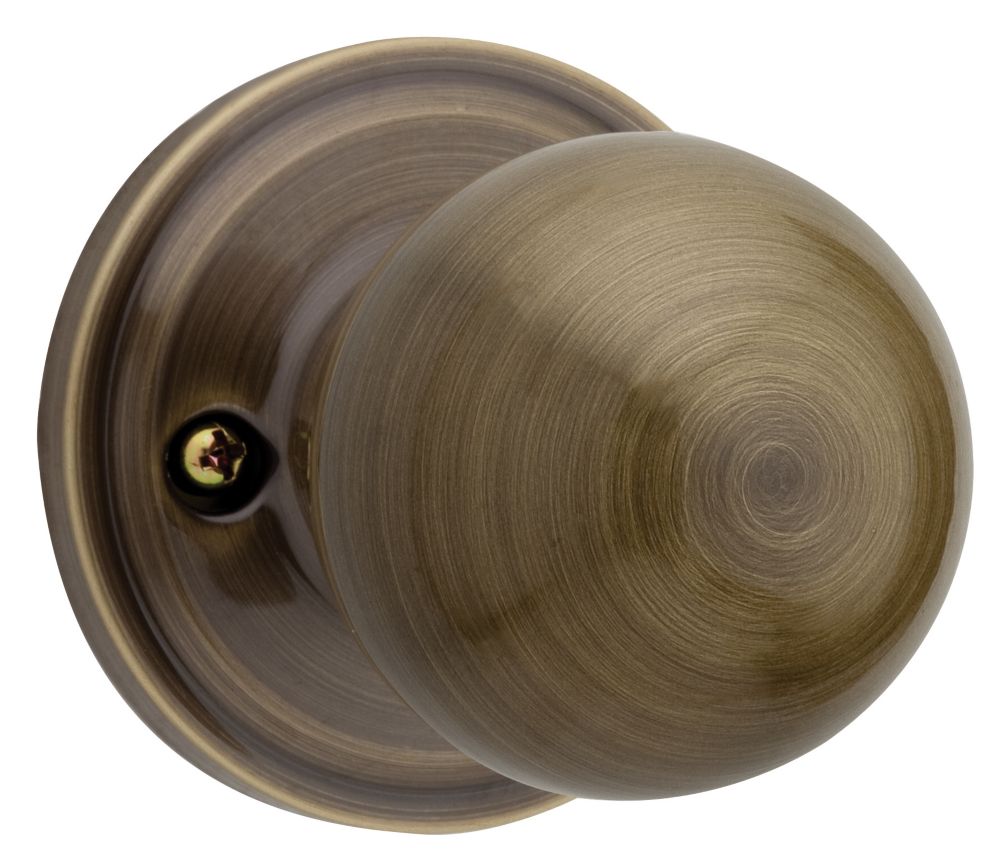 Weiser Fairfax Antique Brass Privacy Knob The Home Depot Canada
