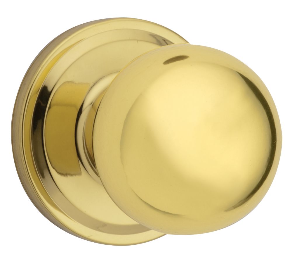 Huntington Passage Knob in Polished Brass
