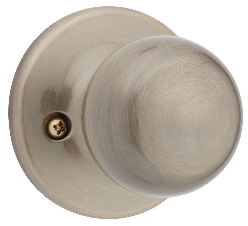 Weiser Fairfax Dummy Knob in Antique Brass The Home Depot Canada
