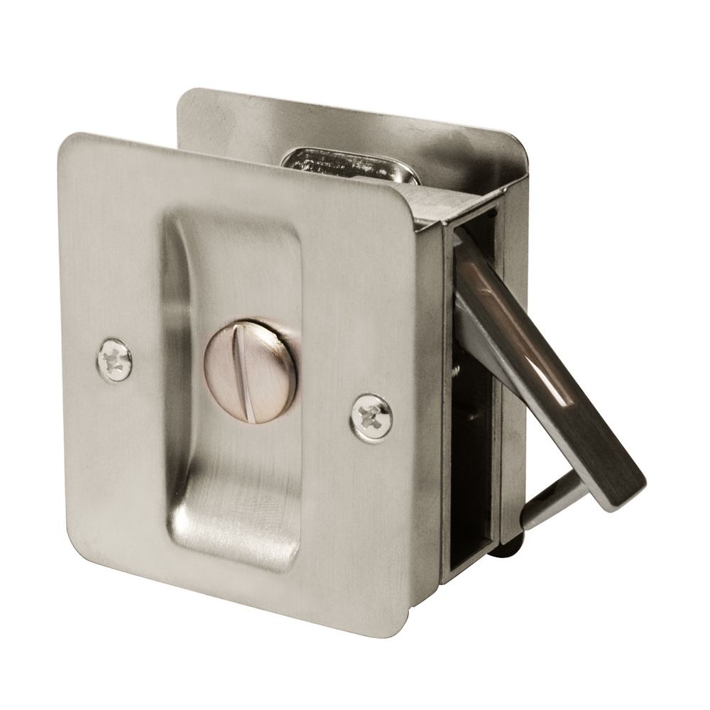 Weiser 1031 Satin Nickel Square Privacy Pocket Door Lock The Home