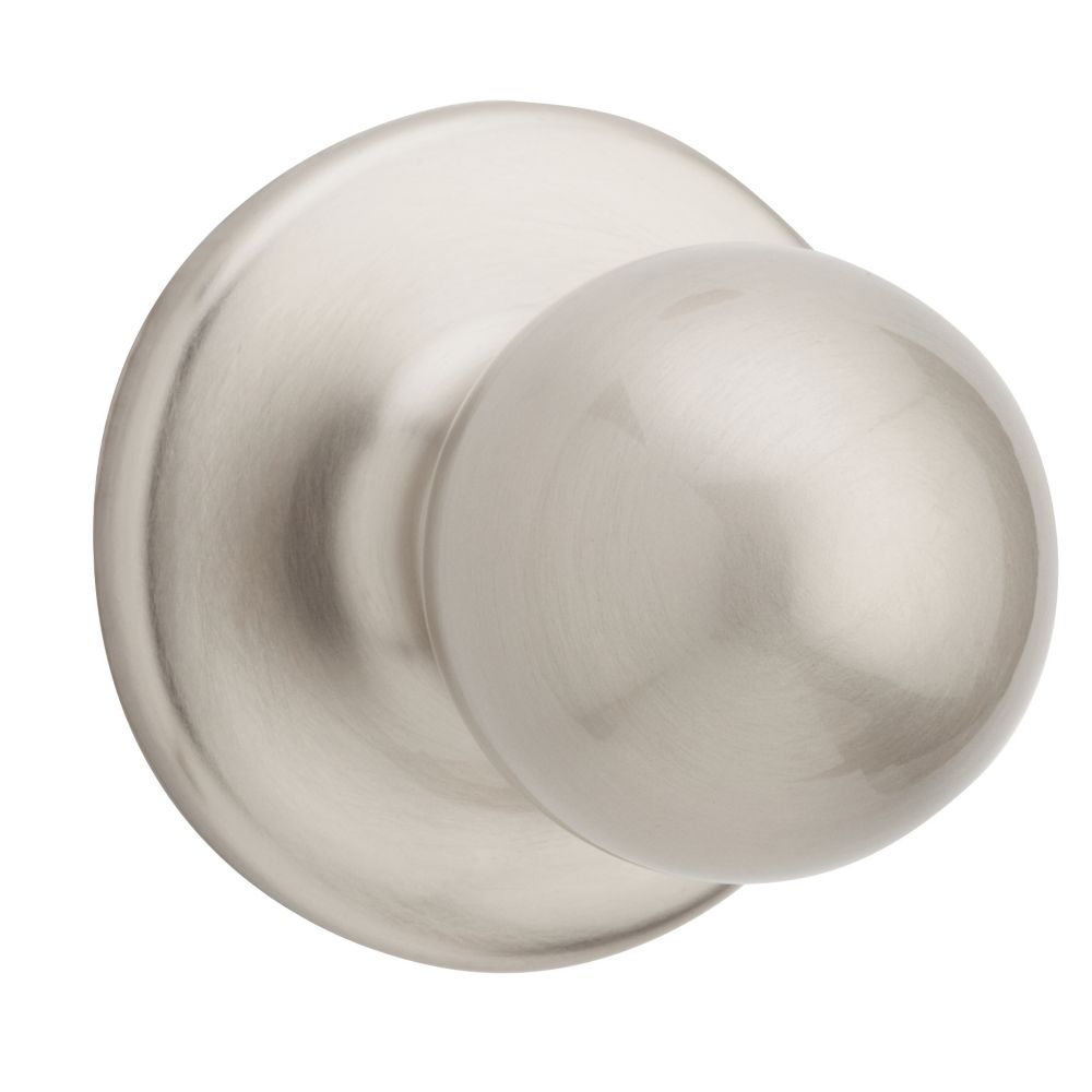 Weiser Yukon Satin Nickel Passage Knob The Home Depot Canada