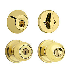 Huntington Polished Brass Handle Set Combo Pack