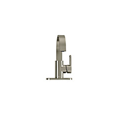 Lycos Single Hole 1-Handle High Arc Bathroom Faucet in Brushed Nickel with Lever Handle