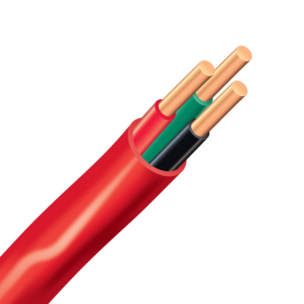 Southwire FAS/LVT Copper Fire Alarm Rated Electrical Cable 18/3 Red 75m The Home Depot Canada
