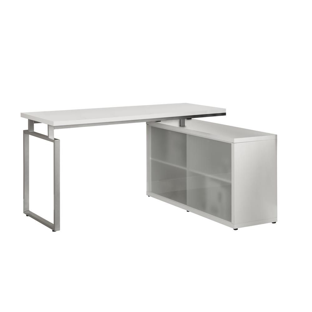 Monarch Specialties 60-inch x 31-inch x 48-inch Corner Computer Desk in ...