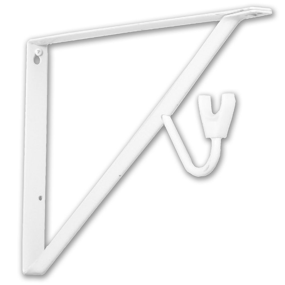 Everbilt 15inch Shelf and Rod Bracket in White The Home Depot Canada