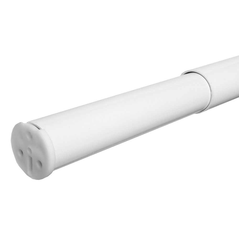 Everbilt 48inch to 72inch Heavy Duty Adjustable Closet Rod in White The Home Depot Canada