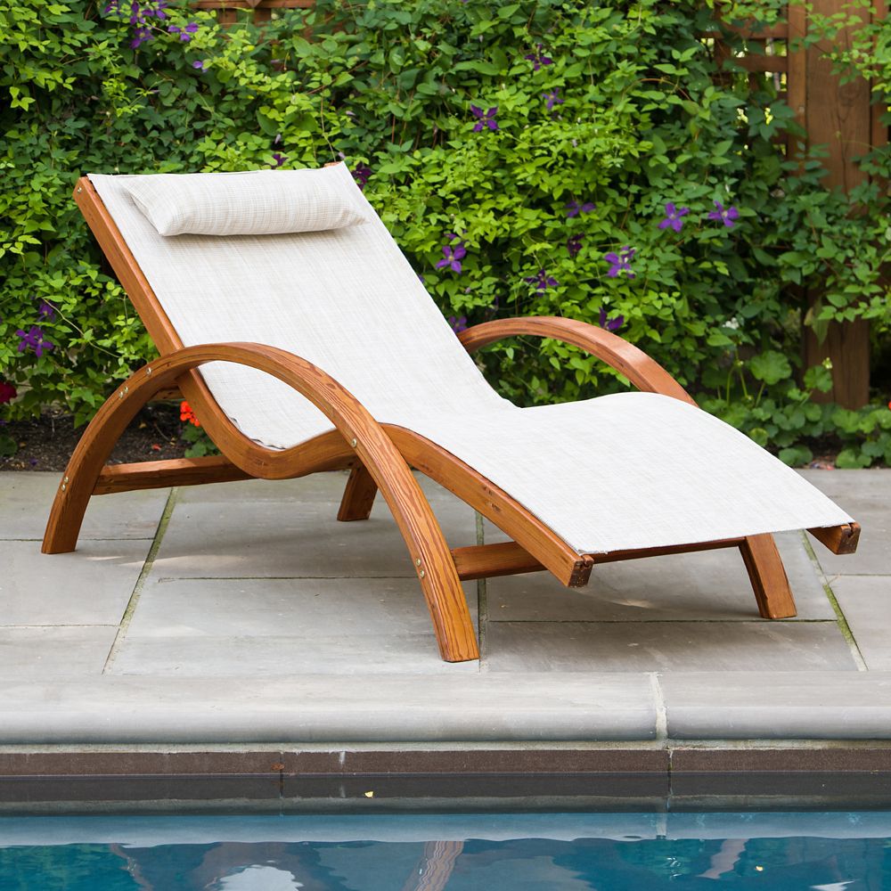 Leisure Season Sling Lounge Chair | The Home Depot Canada