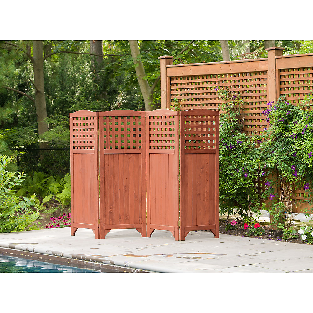 Leisure Season Folding Patio And Garden Privacy Screen ...