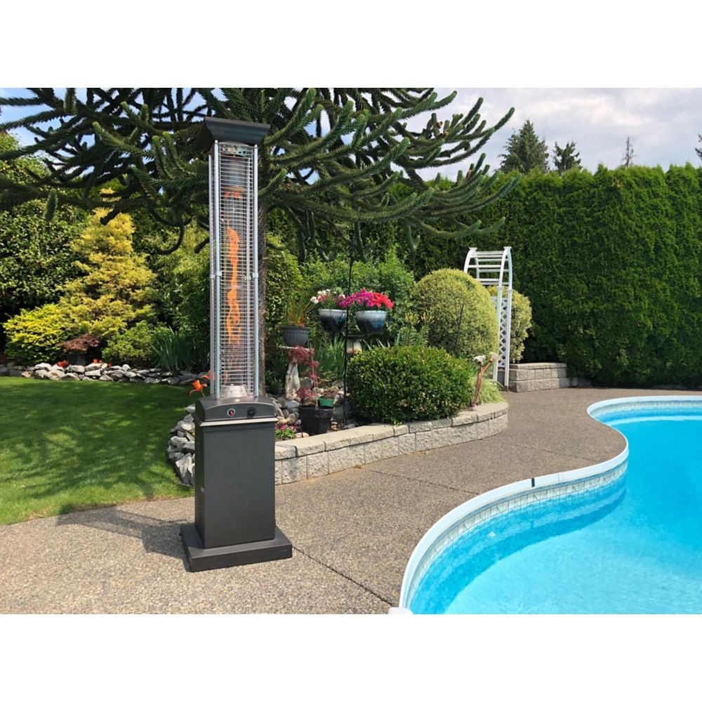 Paramount Full Size Square Flame Propane Patio Heater The Home Depot Canada