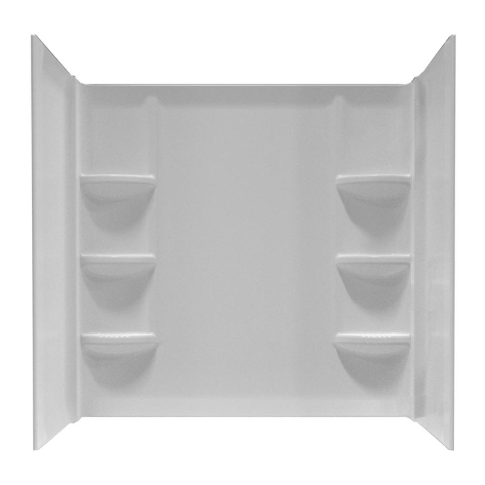 Cadet Polystyrene Shower Wall For 60 Inch X 30 Inch Bath Tub