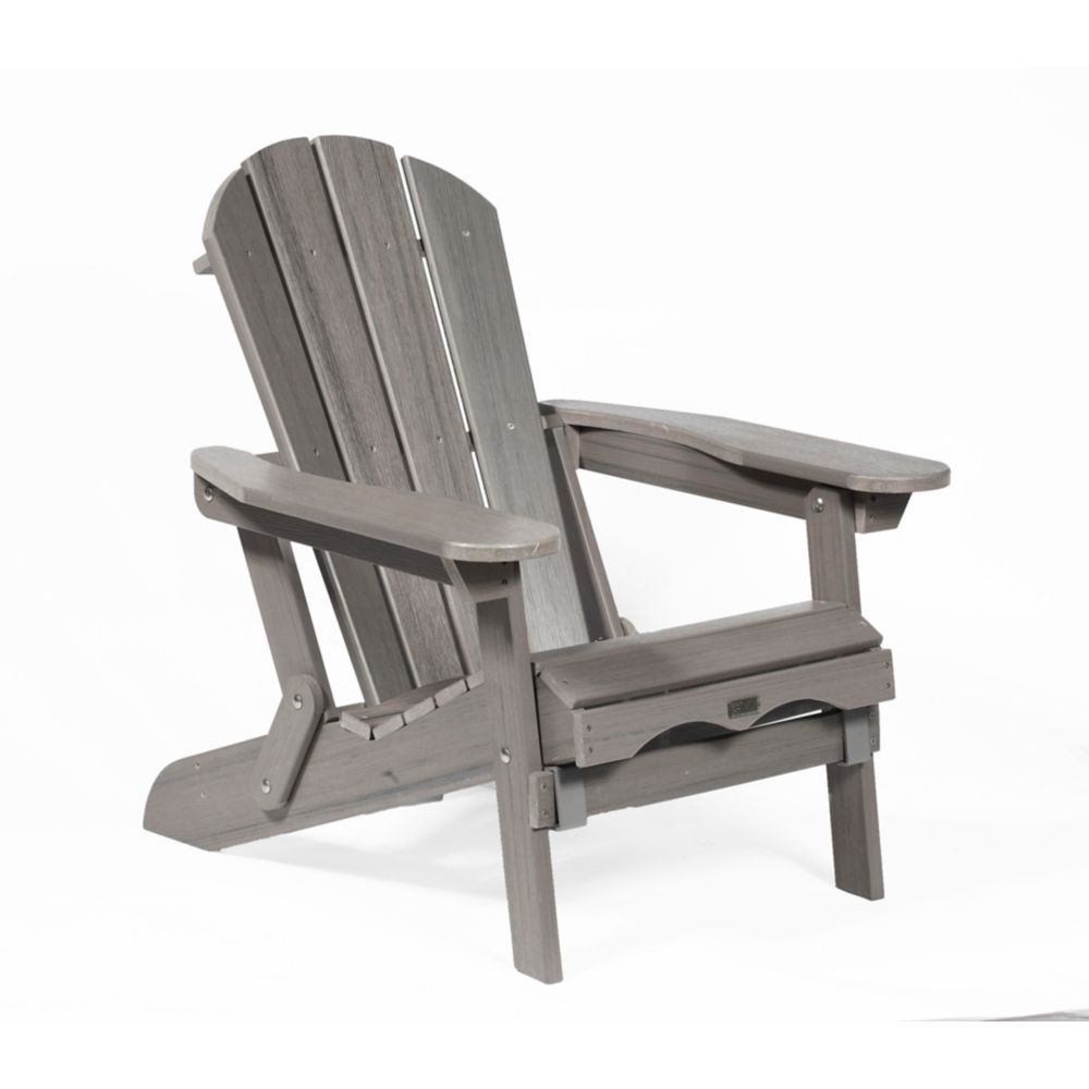 Eon Grey Adirondack Folding Chair The Home Depot Canada