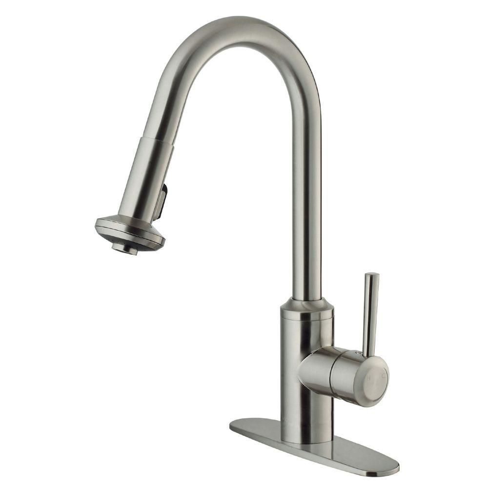 vigo stainless steel pull out spray kitchen faucet with vigo stainless steel pull out spray kitchen faucet with