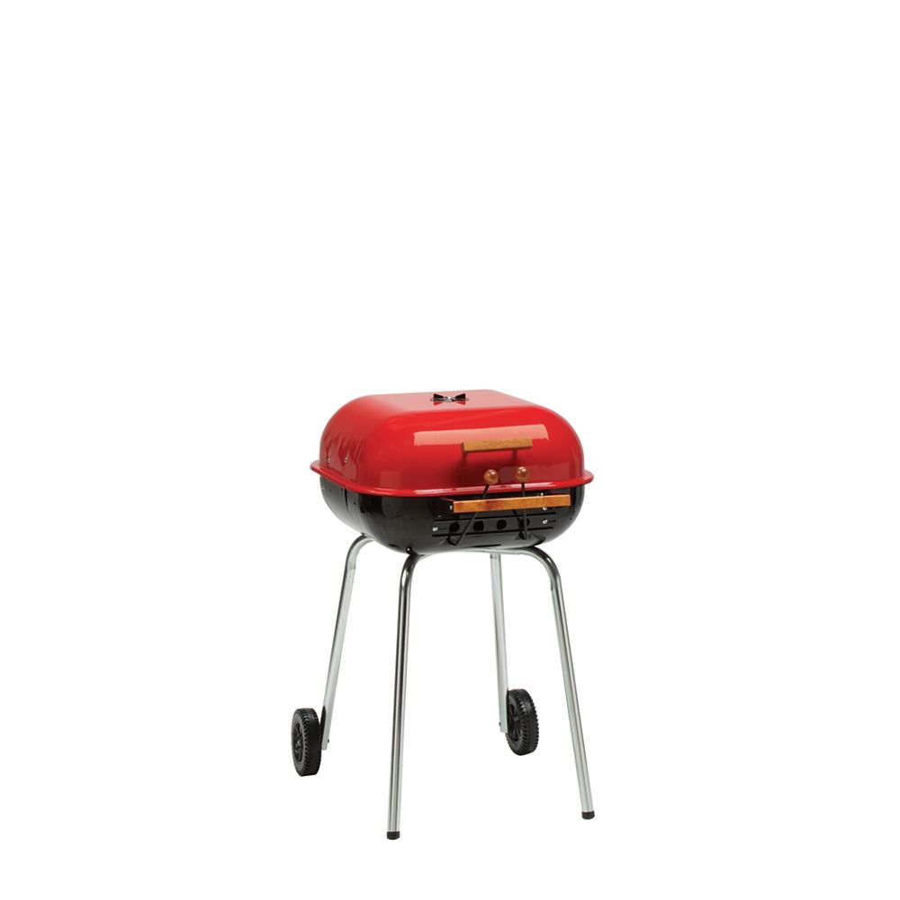 Americana Grills Swinger Charcoal GrillRed The Home Depot Canada