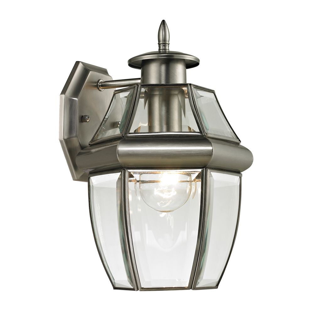 Titan Lighting Outdoor Sconce In Antique Nickel The Home Depot Canada