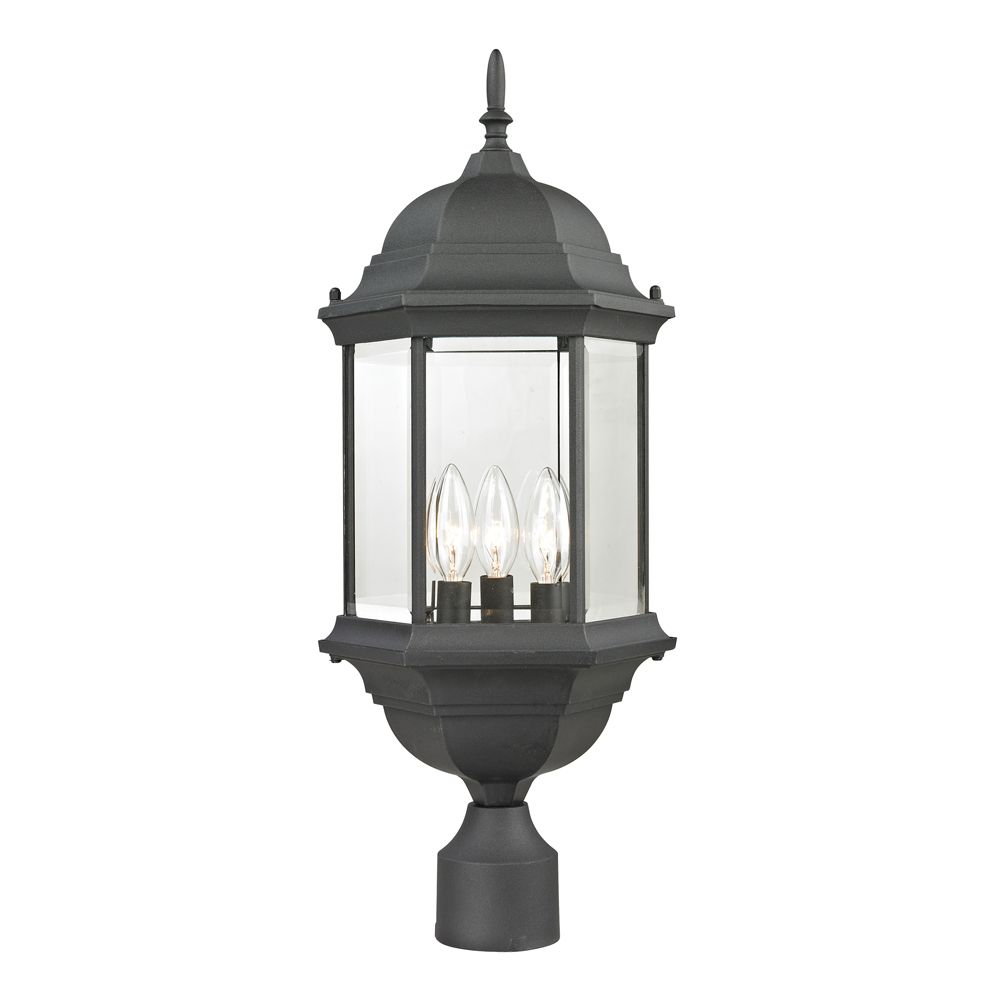Titan Lighting Outdoor Post Lamp In Matte Textured Black The Home