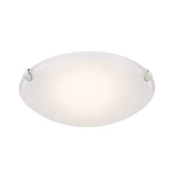 Hampton Bay 2 Light Pewter Clip Flushmount Ceiling Light With