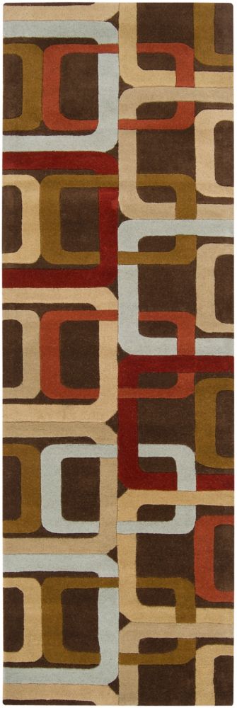 Artistic Weavers Tapis de passage Osasco chocolat en laine 2 Pi. 6 Po. x 8 Pi. Artistic Weavers Tapis de passage Osasco chocolat en laine 2 Pi. 6 Po. x 8 Pi.