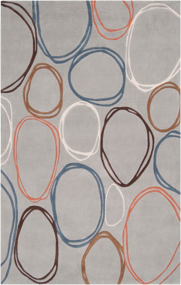 Artistic Weavers Tapis Valdivia gris-bleu en polyester 5 Pi. x 8 Pi. Artistic Weavers Tapis Valdivia gris-bleu en polyester 5 Pi. x 8 Pi.