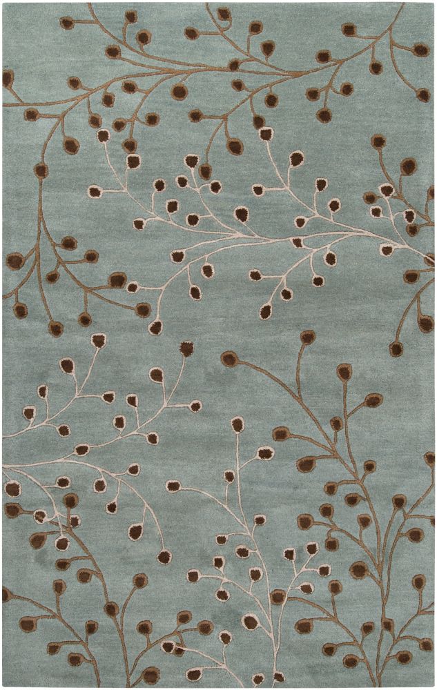 Artistic Weavers Tapis Carpette Talca bleu aquatique en laine - 5 Po. x 8 Po. Artistic Weavers Tapis Carpette Talca bleu aquatique en laine - 5 Po. x 8 Po.