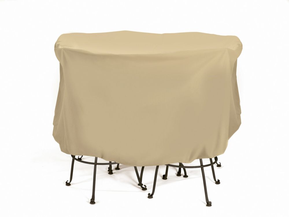 Two Dogs Designs Outdoor Bistro Set Cover in Khaki The Home Depot Canada