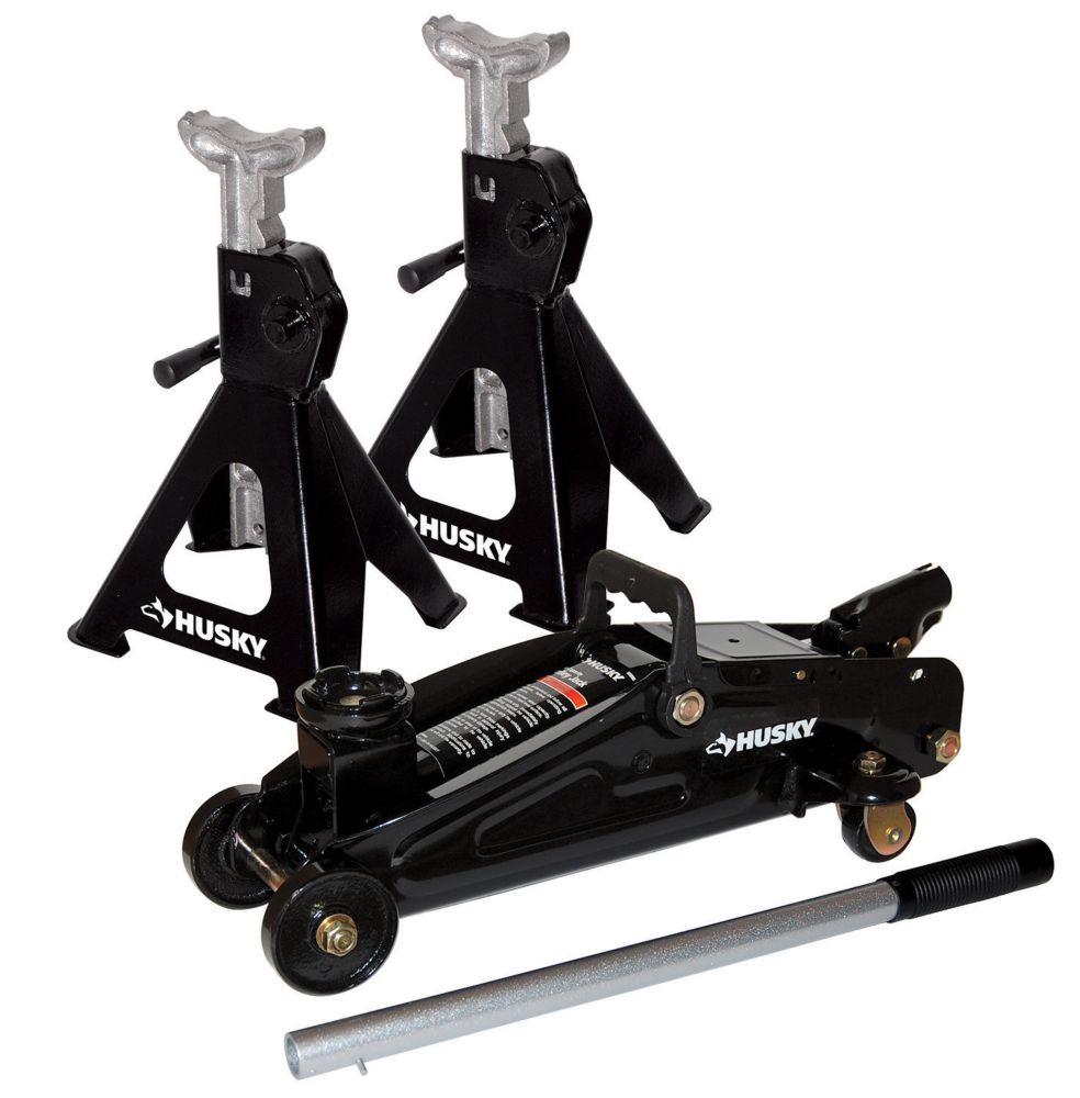 Husky 2 Ton Hydraulic Trolley Jack Kit The Home Depot Canada