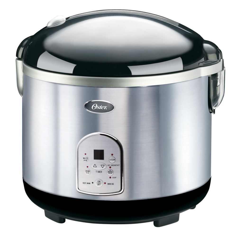 Oster 20 Cup Stainless Steel Digital Rice Cooker | The Home Depot Canada