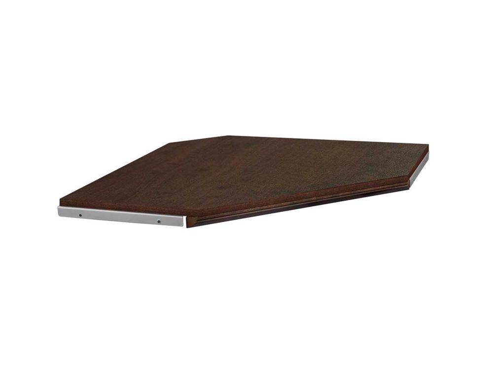 ClosetMaid ClosetMaid Impressions 28 in. Chocolate Corner Shelf Kit