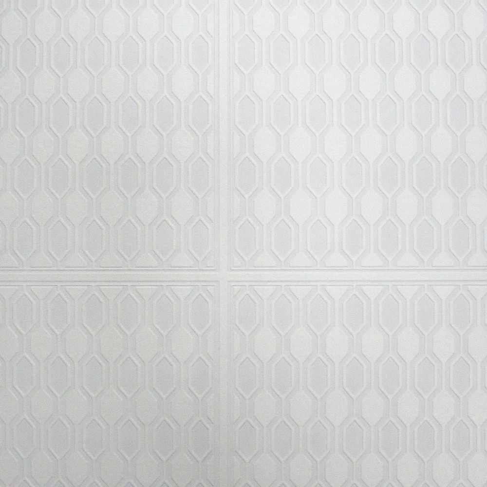 Graham & Brown Geo panel White Paintable Wallpaper The Home Depot Canada